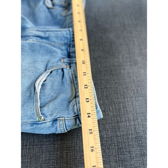 Good American Womens blue jeans 8/29 Distressed Denim straight leg Stretch Chic - Picture 10 of 10